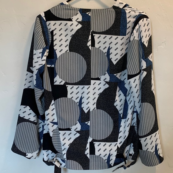 Topshop Front Zip Patterned Blazer * 2 - Picture 5 of 13